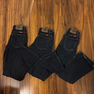 Classic Wrangler Blue Denim Bootcut Jeans